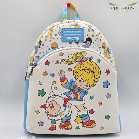 Loungefly Rainbow Brite & Twink Stars Colorful Mini Backpack Bag New - Picture 1 of 5